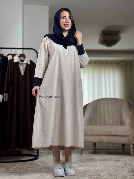 پیراهن لینن گلاریس - Image 18