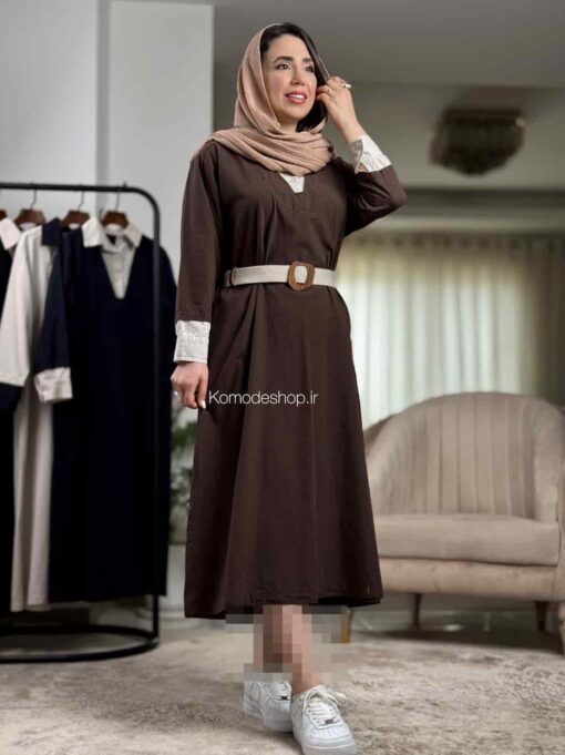 پیراهن لینن گلاریس - Image 8