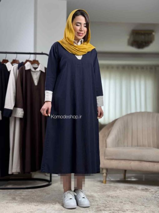 پیراهن لینن گلاریس - Image 7