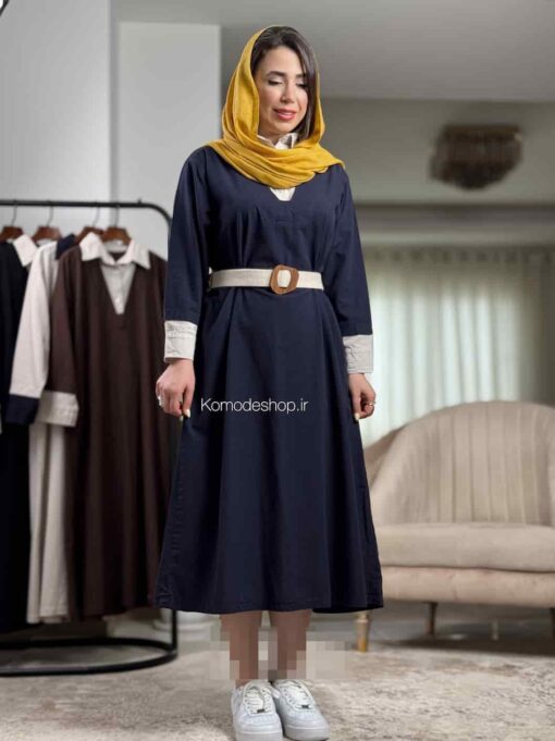 پیراهن لینن گلاریس - Image 29