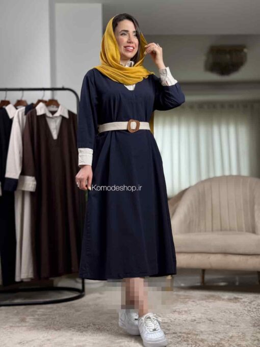 پیراهن لینن گلاریس - Image 6