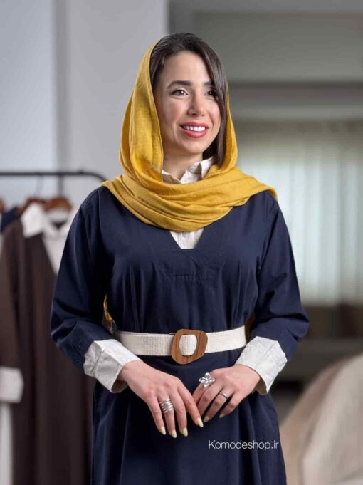 پیراهن لینن گلاریس - Image 28