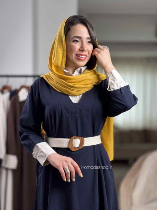پیراهن لینن گلاریس - Image 5