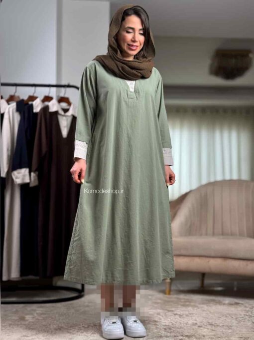پیراهن لینن گلاریس - Image 27