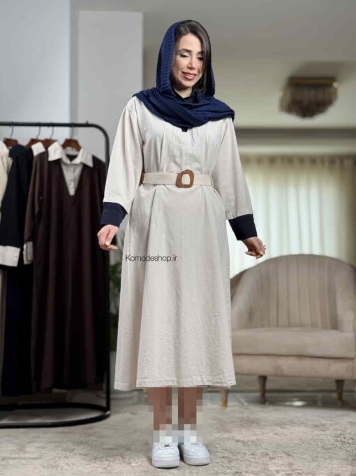 پیراهن لینن گلاریس - Image 19