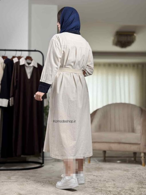 پیراهن لینن گلاریس - Image 17