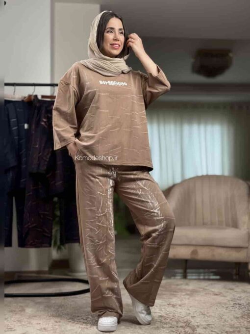 تیشرت شلوار ابروبادی پنبه بالنسیاگا - Image 12