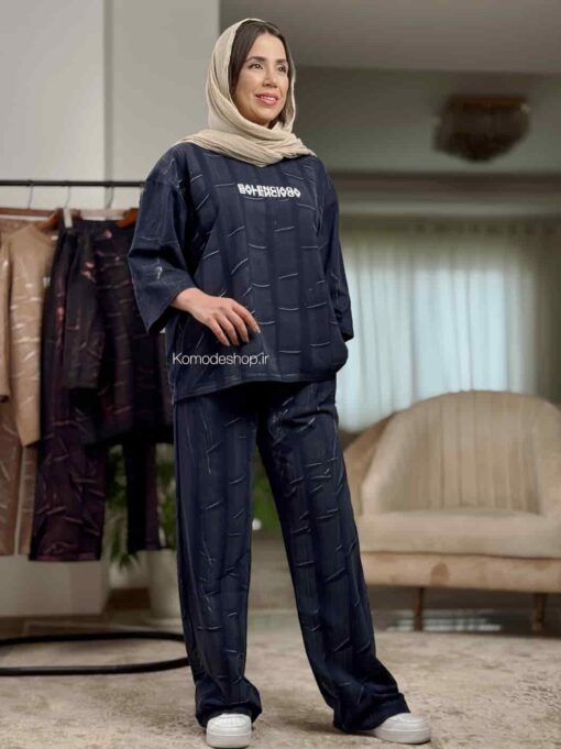 تیشرت شلوار ابروبادی پنبه بالنسیاگا - Image 19