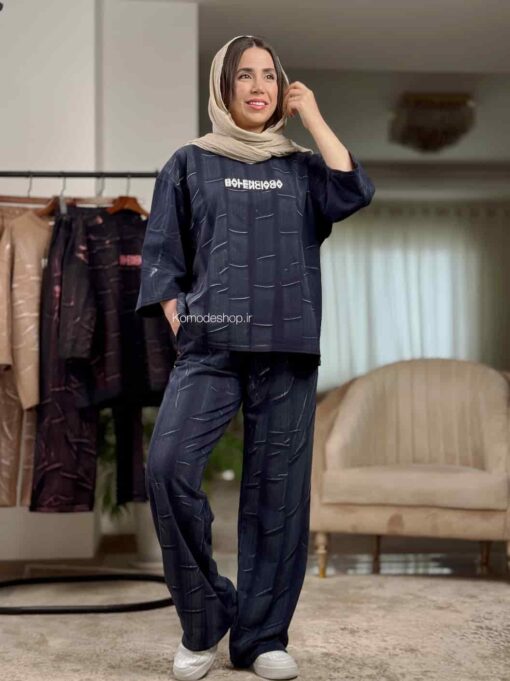 تیشرت شلوار ابروبادی پنبه بالنسیاگا - Image 18