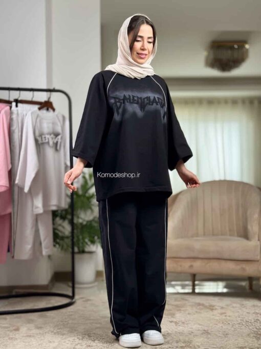 تیشرت شلوار پنبه بالنسیاگا پیسوله - Image 18