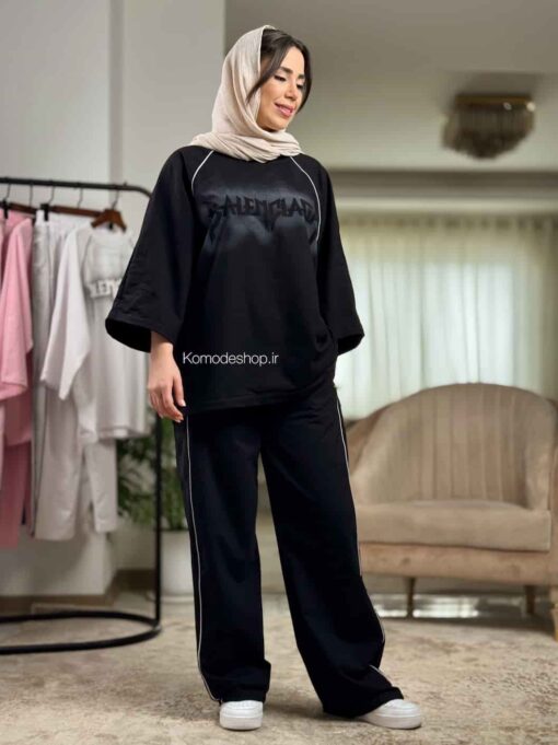 تیشرت شلوار پنبه بالنسیاگا پیسوله - Image 17
