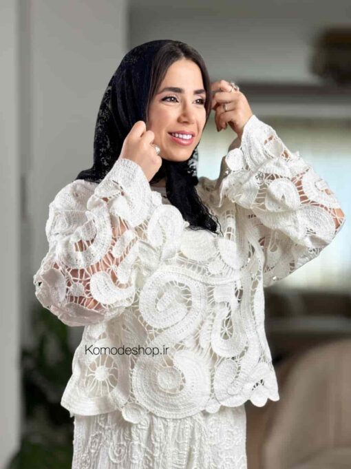 شومیز پینترسی قلاب بافی - Image 2
