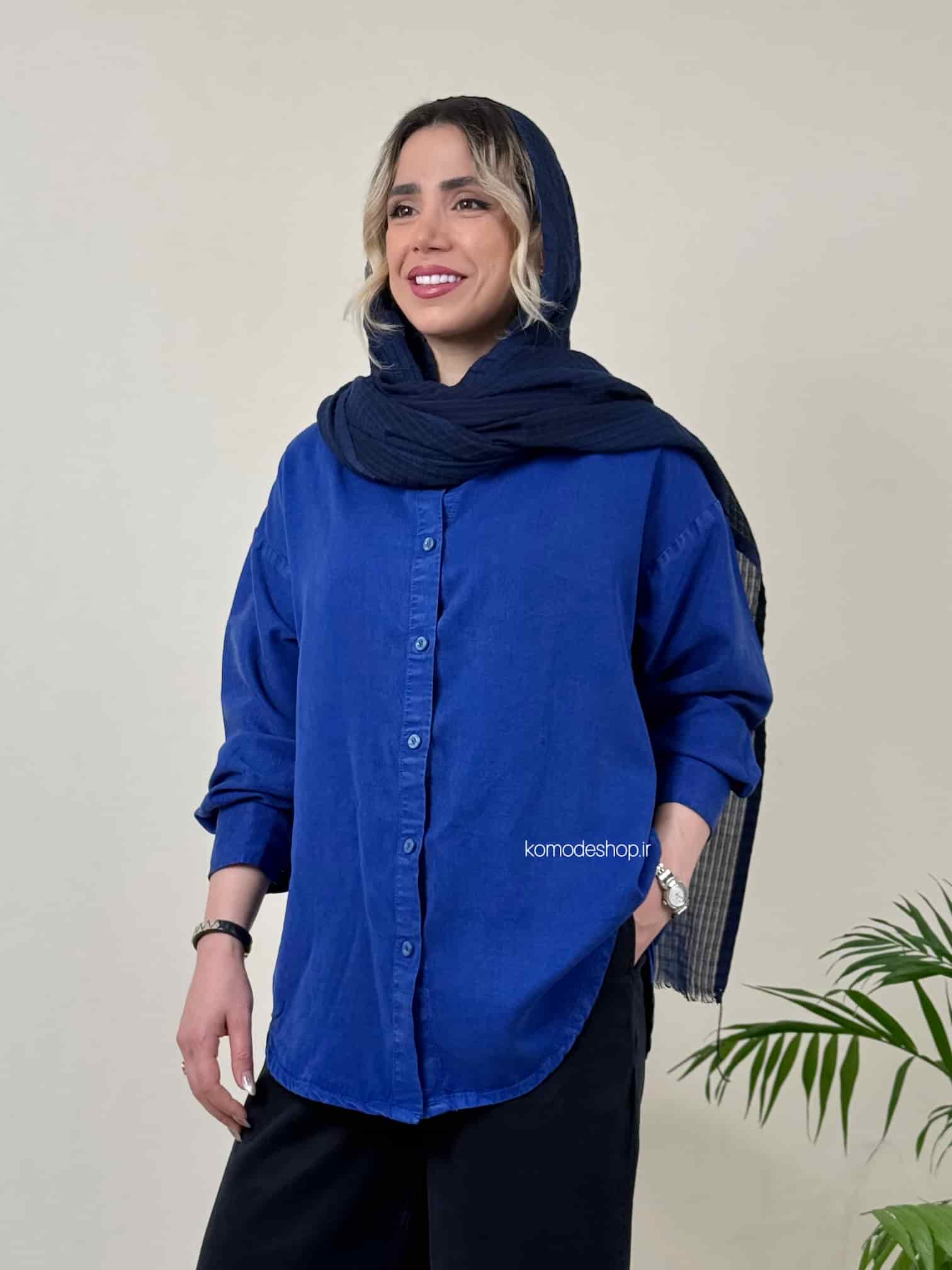 شومیز سیلک بلند زنانه ( میلانو ) - Image 22