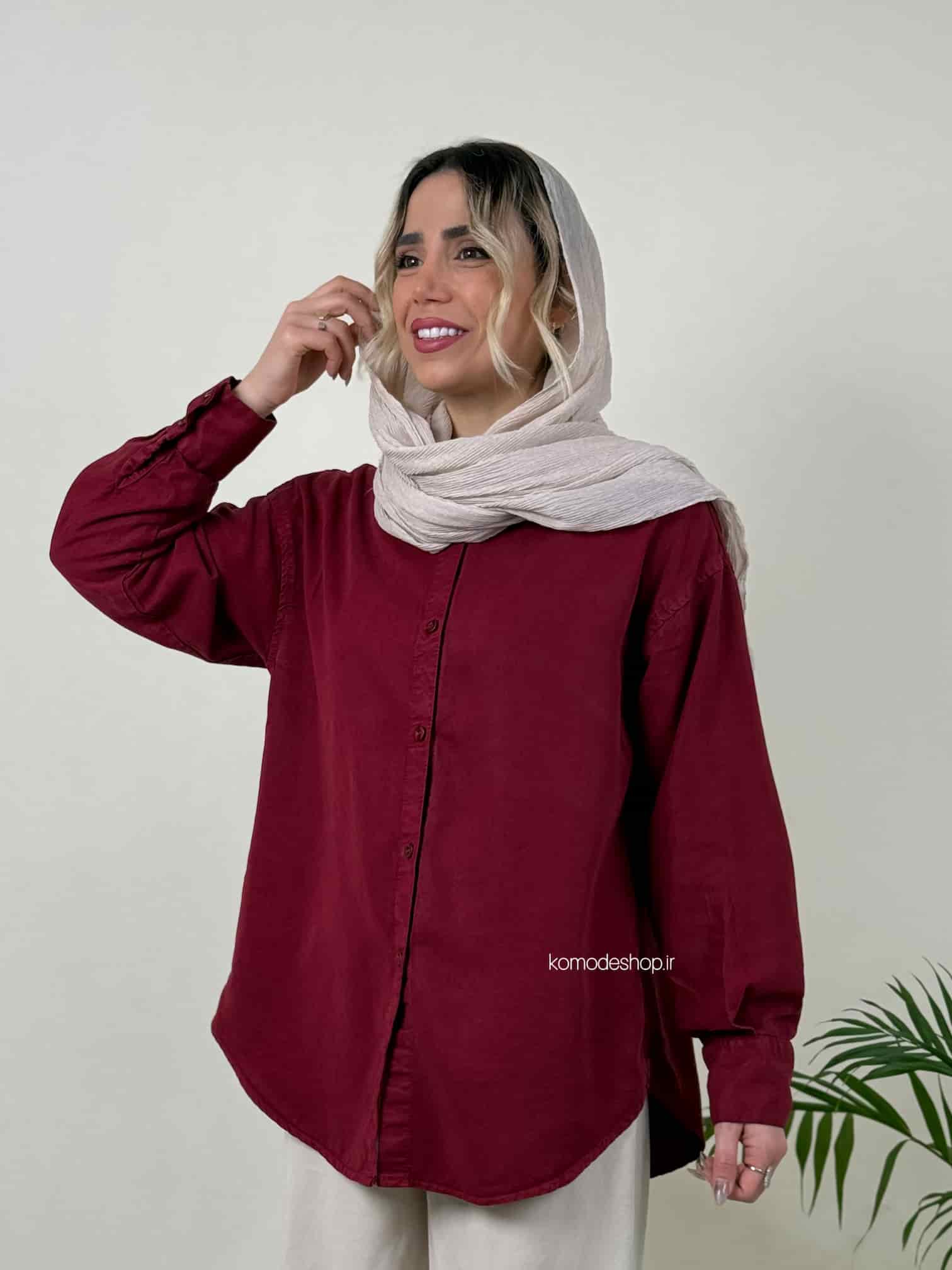 شومیز سیلک بلند زنانه ( میلانو ) - Image 18