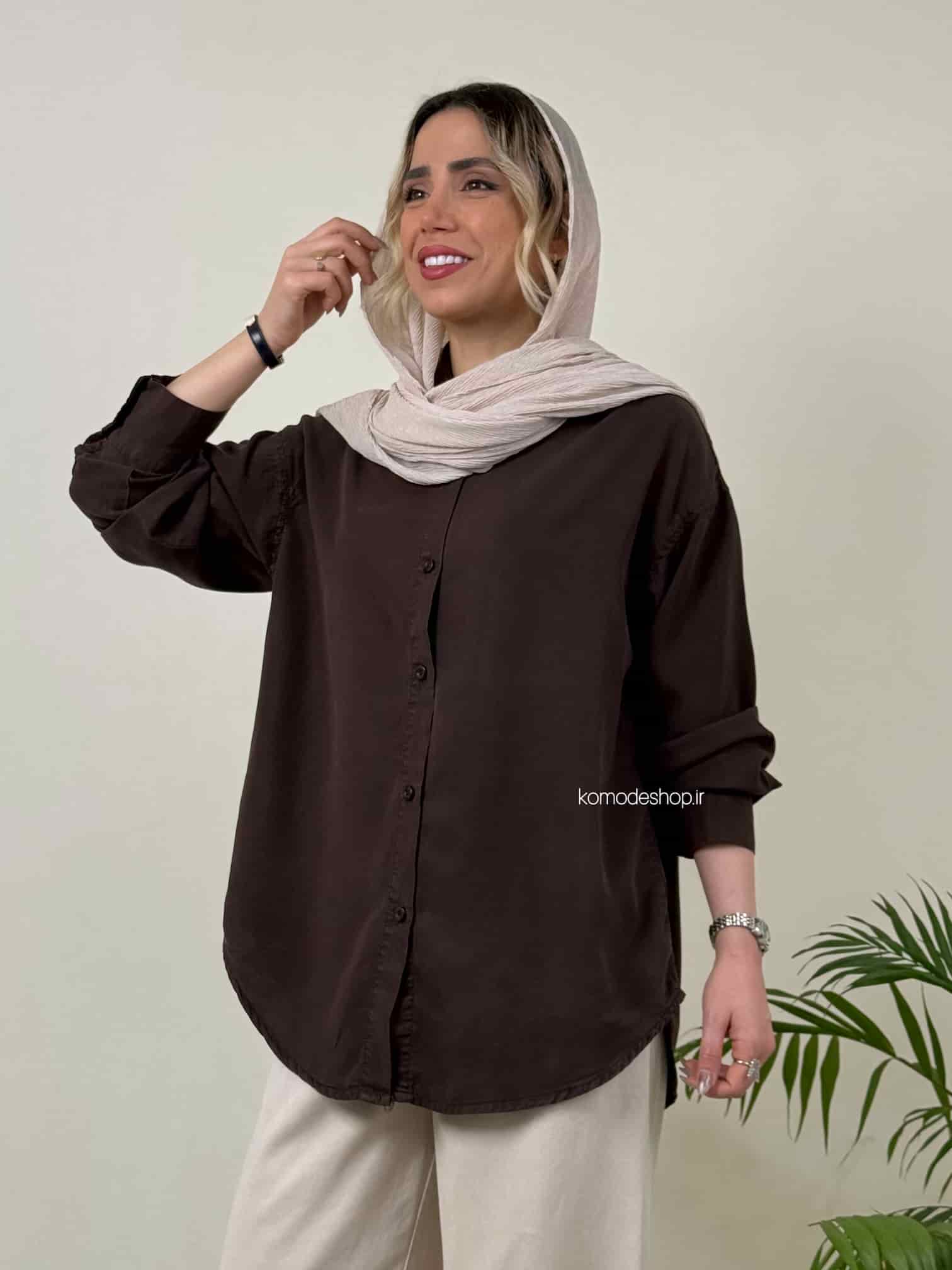 شومیز سیلک بلند زنانه ( میلانو ) - Image 32