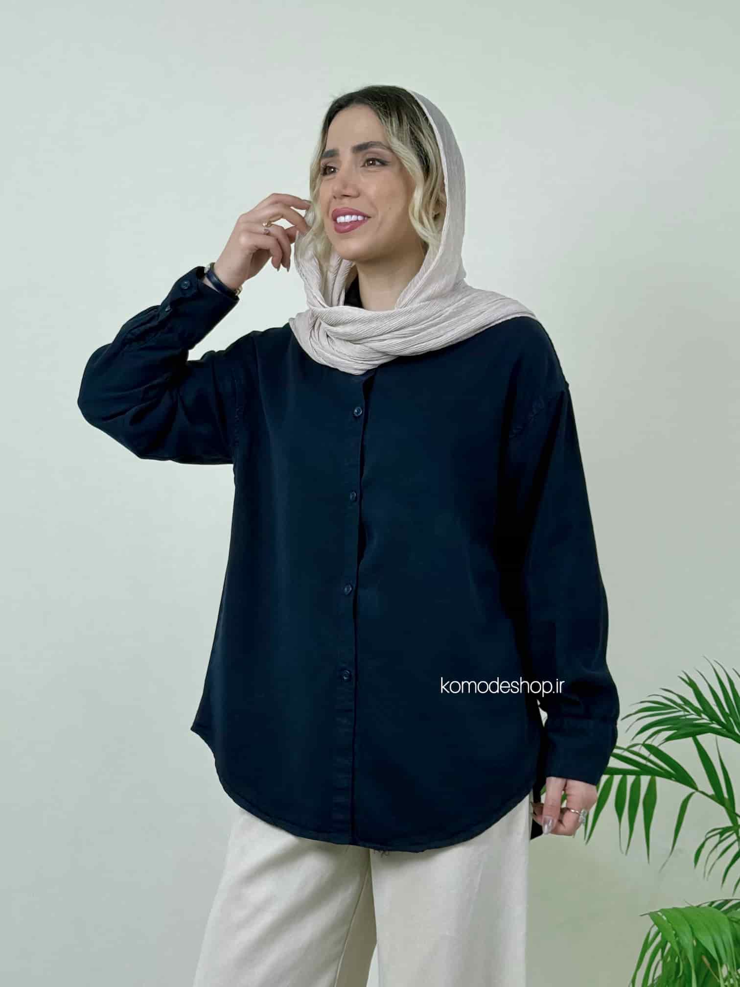 شومیز سیلک بلند زنانه ( میلانو ) - Image 10
