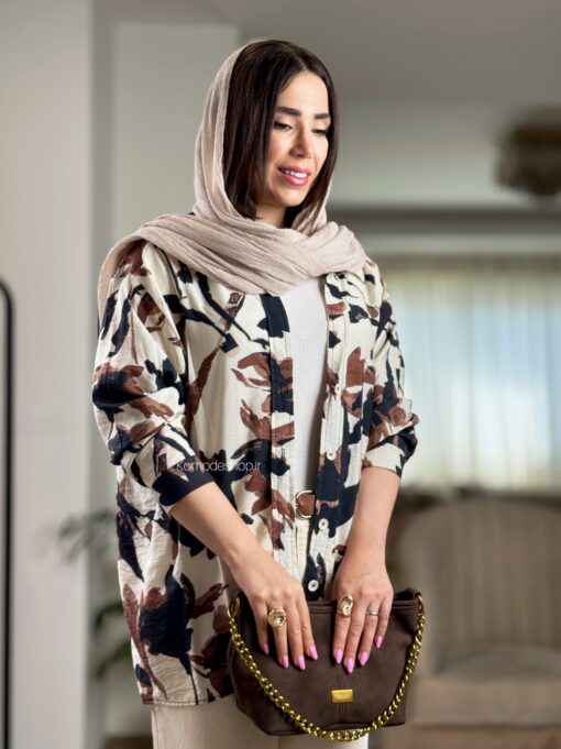 شومیز برند KTN طرح قلمو - Image 2