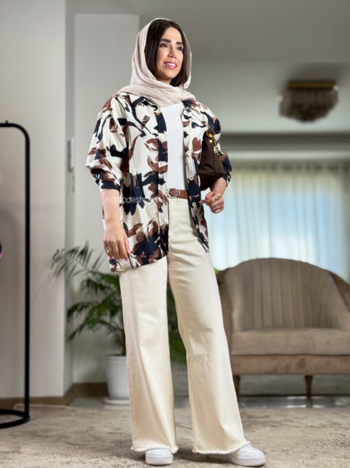 شومیز برند KTN طرح قلمو - Image 6