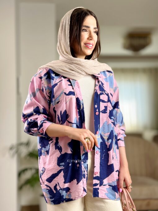 شومیز برند KTN طرح قلمو - Image 12