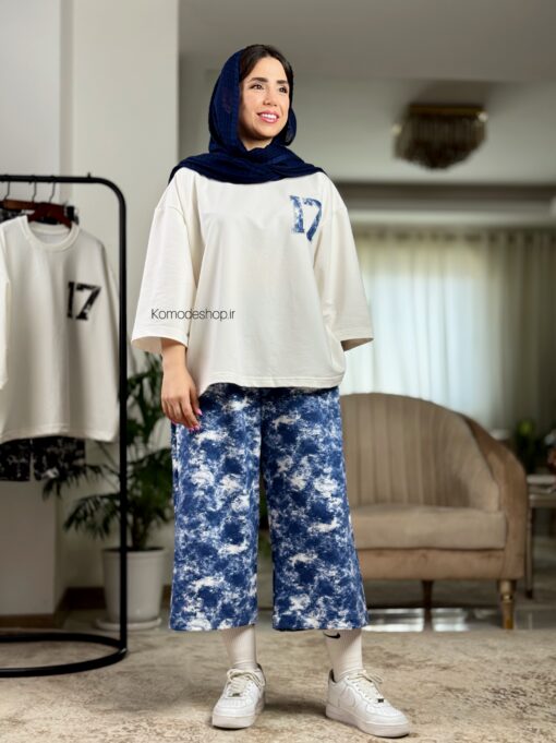 ست تیشرت و شلوار واید بگ 17 - Image 3