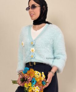 ژاکت پینترسی موهر ترک شکوفه