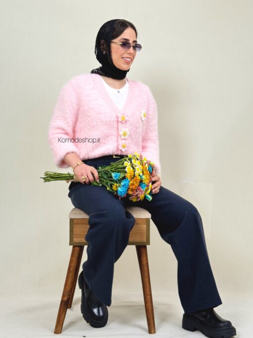 ژاکت پینترسی موهر ترک شکوفه - Image 7