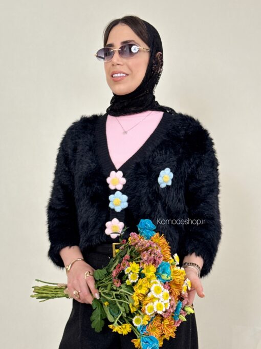 ژاکت پینترسی موهر ترک شکوفه - Image 10