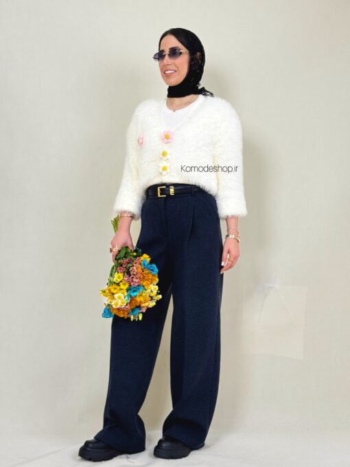 ژاکت پینترسی موهر ترک شکوفه - Image 16