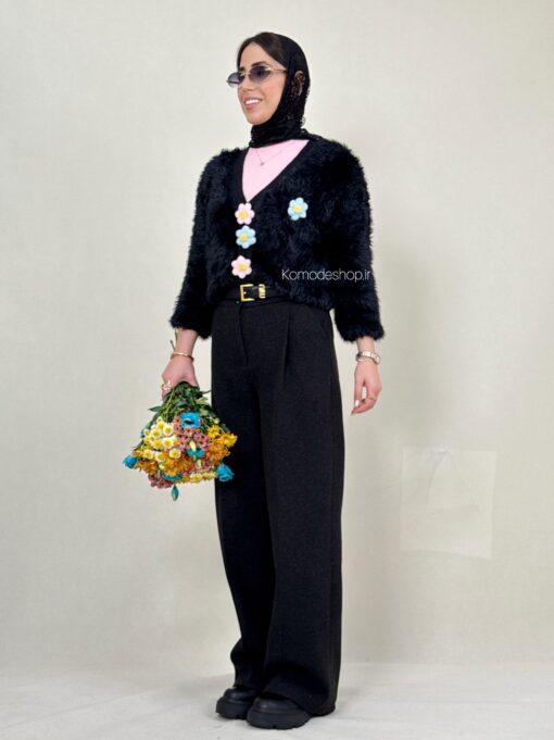 ژاکت پینترسی موهر ترک شکوفه - Image 15