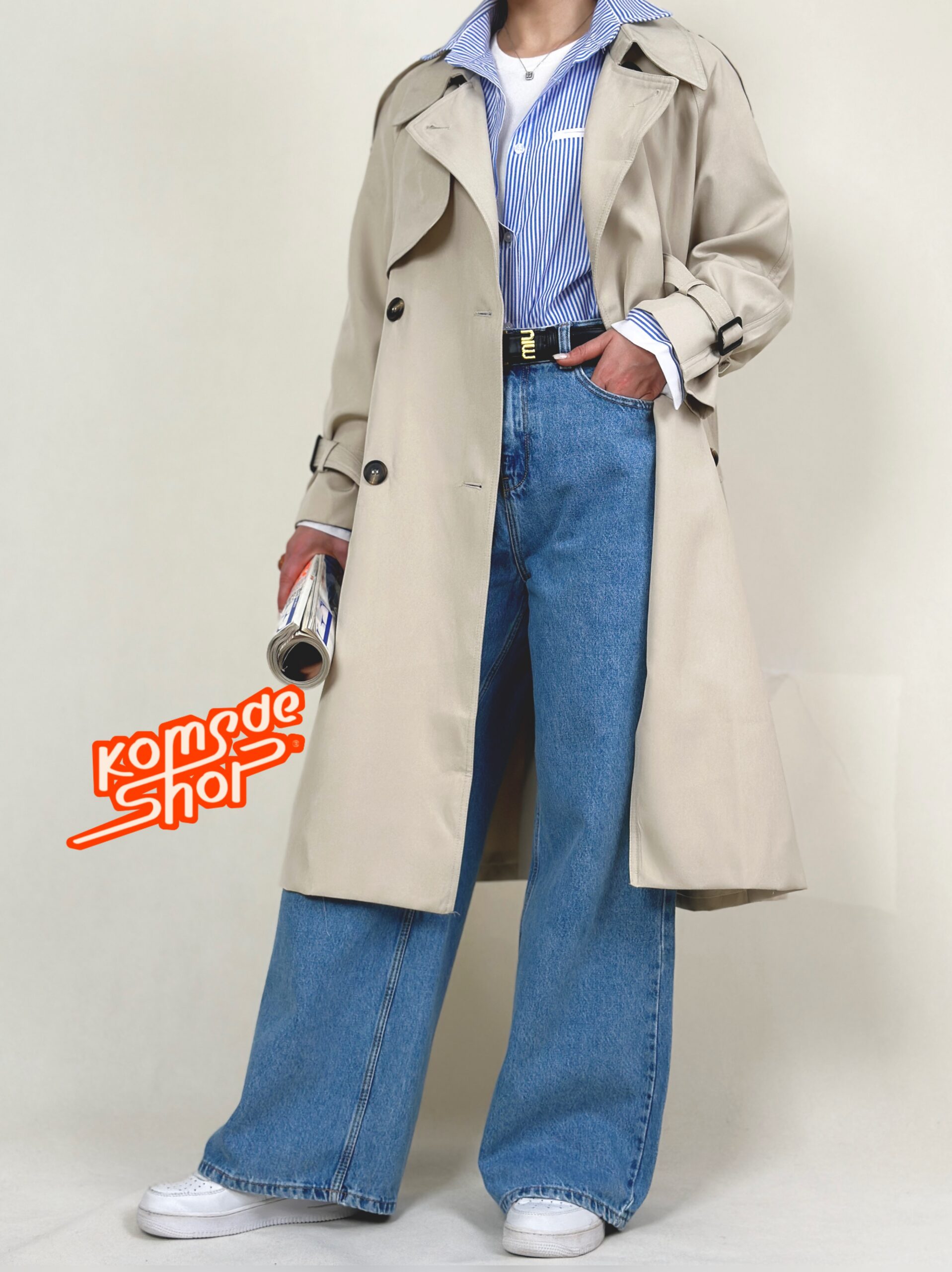 ترنچ کت بلند الگانس - Image 6