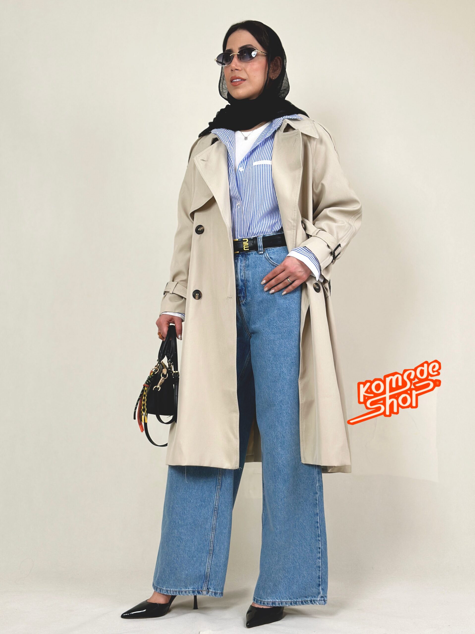 ترنچ کت بلند الگانس - Image 9