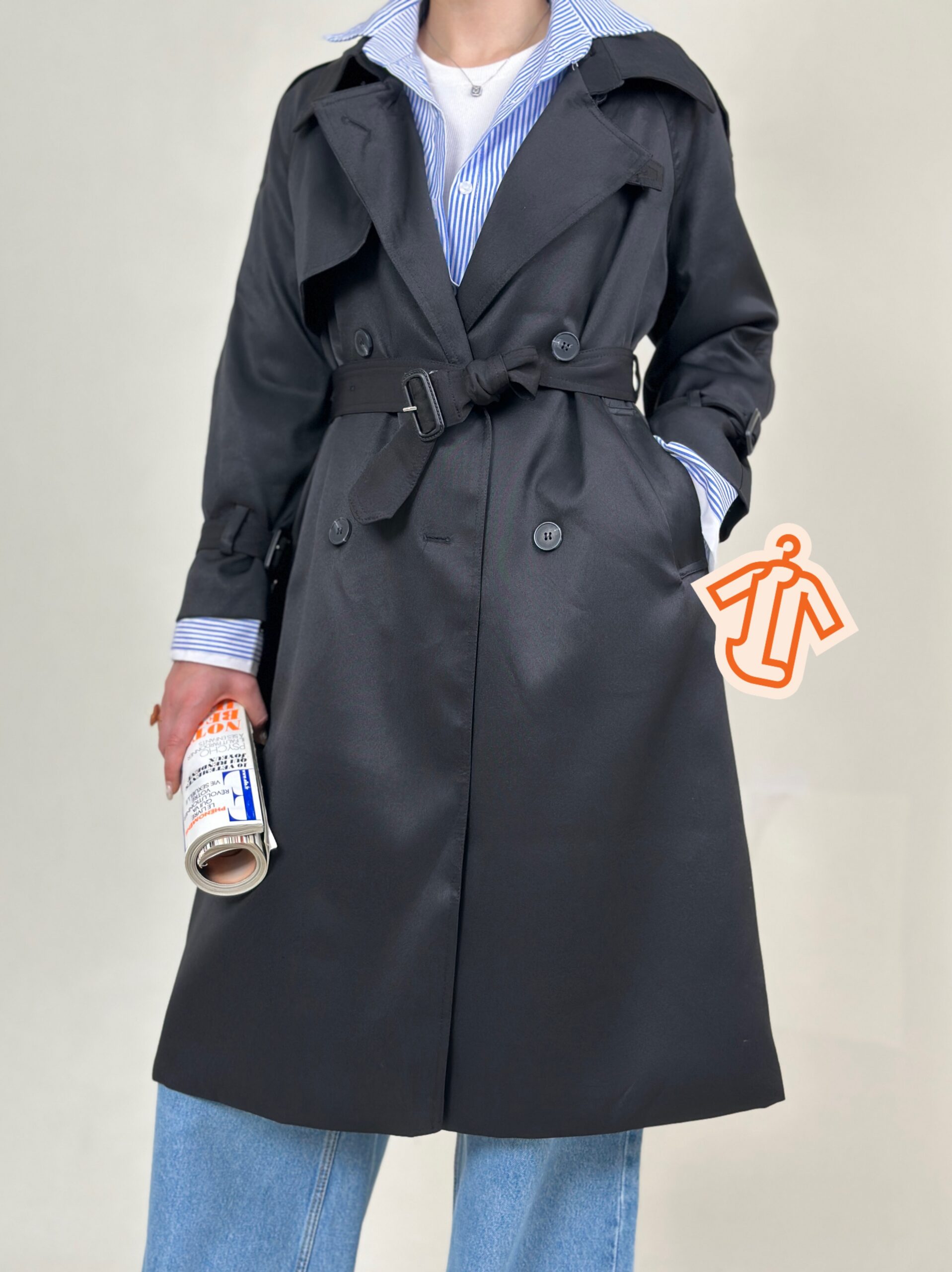 ترنچ کت بلند الگانس - Image 13