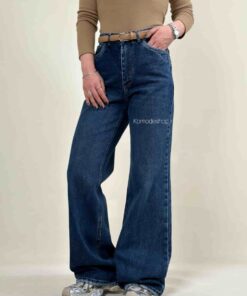 شلوار فلربگ زنانه جین سرمه ای