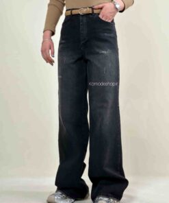 شلوار فلربگ زنانه جین زغالی