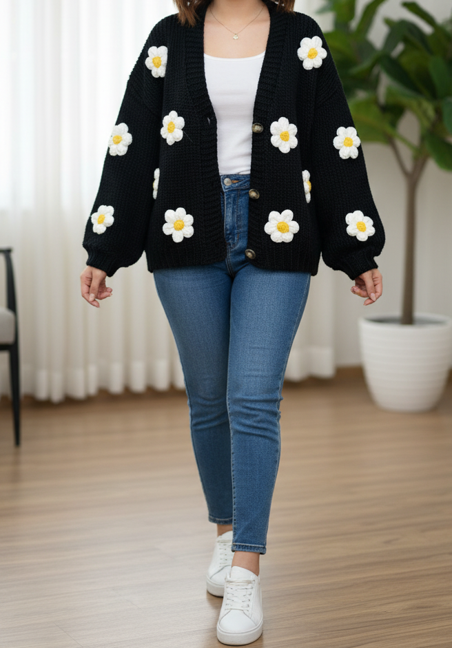 ژاکت ترک گلدار شکیلا