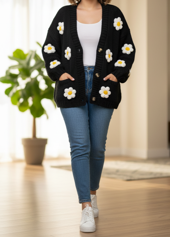 ژاکت ترک گلدار شکیلا - Image 2