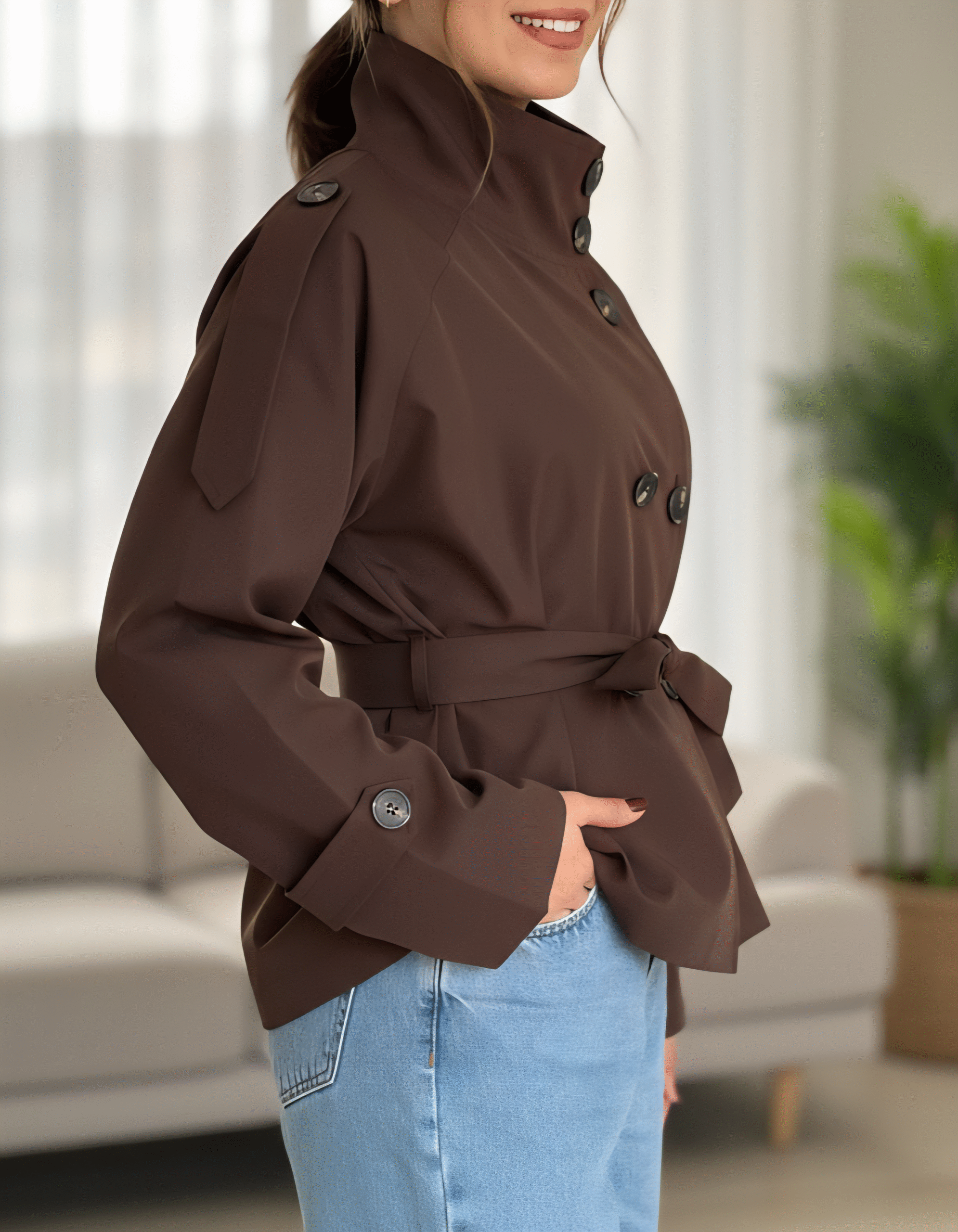 ترنچ کت برشکا تی سی - Image 6