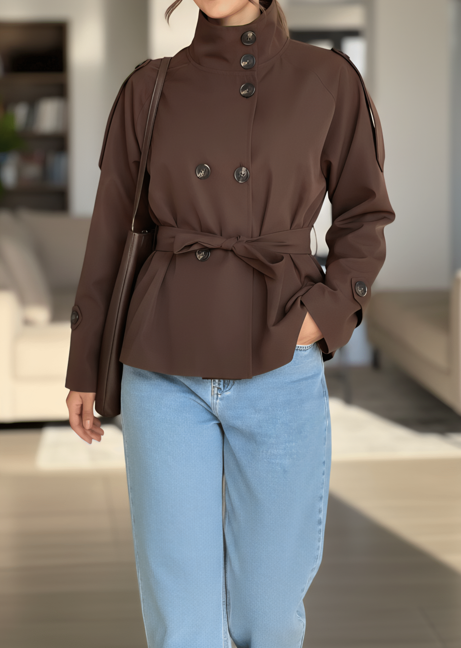 ترنچ کت برشکا تی سی - Image 4