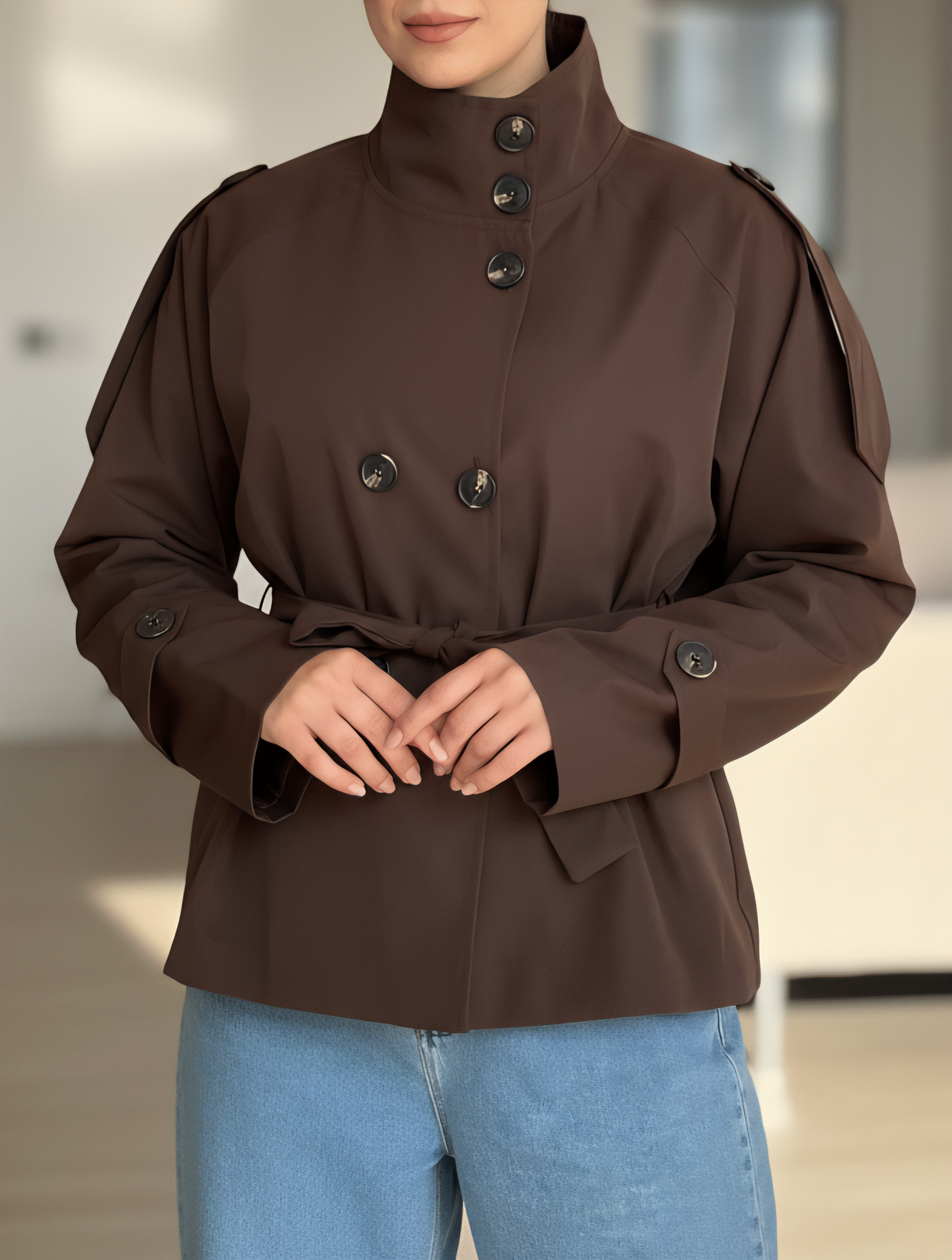 ترنچ کت برشکا تی سی - Image 8