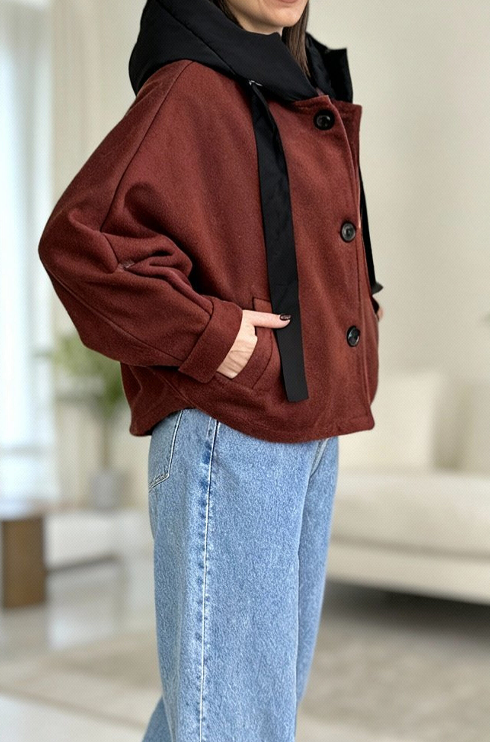 جکت فوتر کلاه دار - Image 2