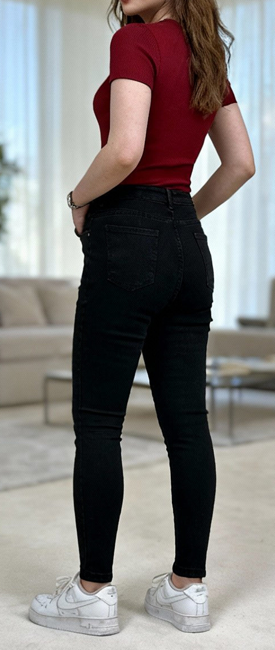 شلوار اسکینی مشکی - Image 3