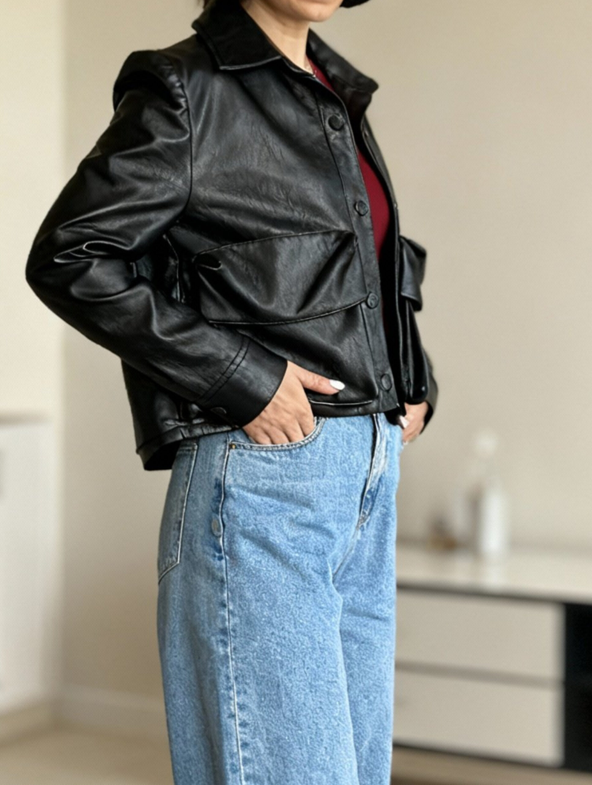 جکت چرم آریزونا - Image 2