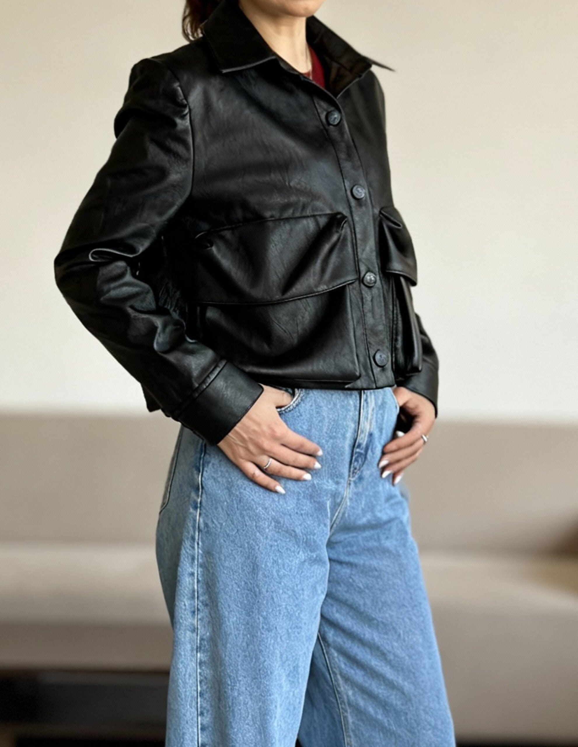 جکت چرم آریزونا - Image 5