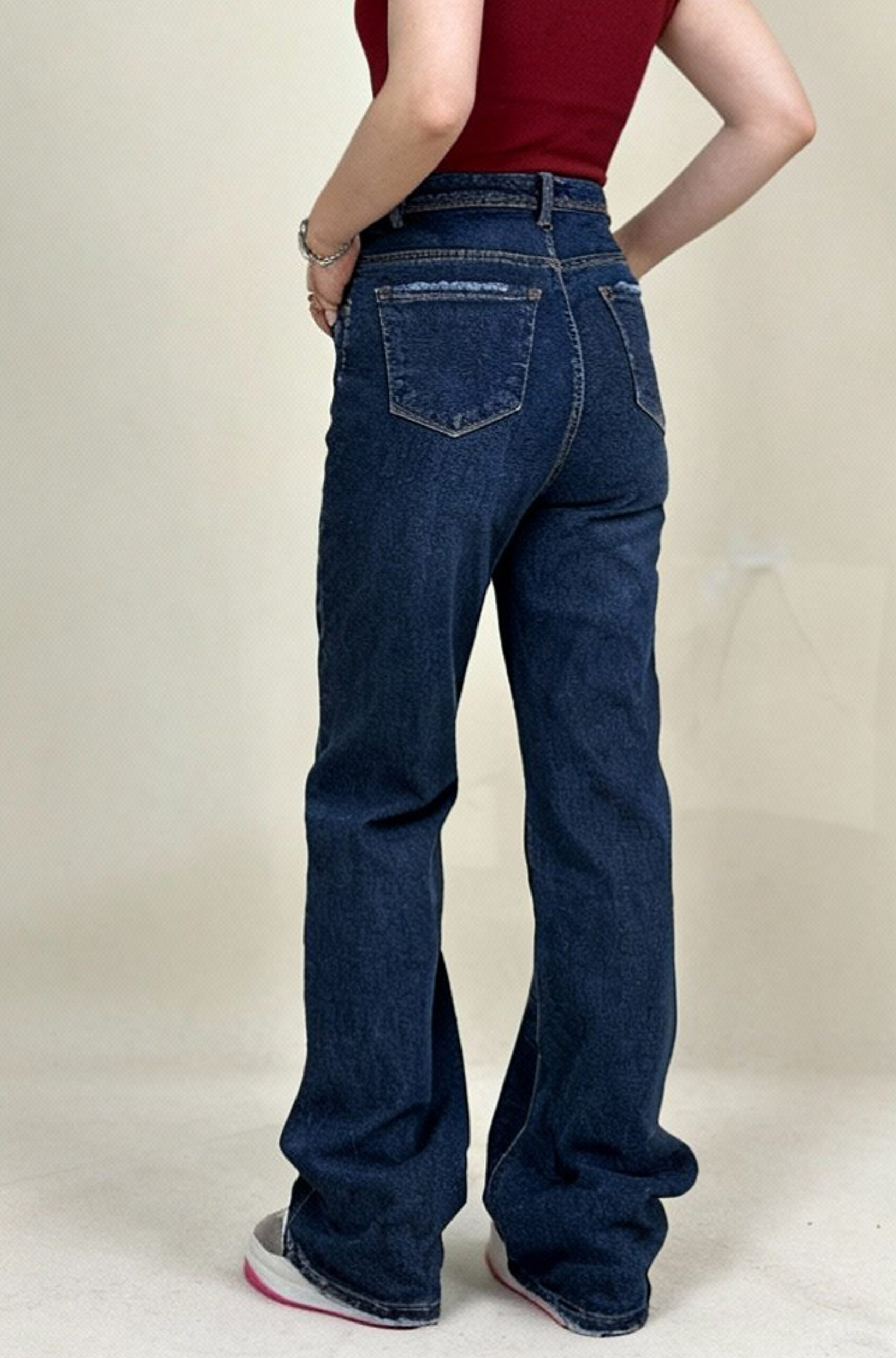 شلوار نیمبگ پلاس سرمهای - Image 4