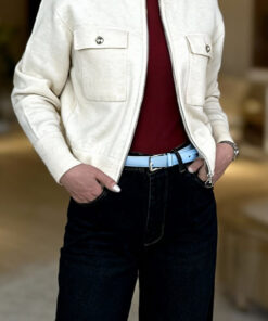 بامبر بافت دوجیب استخونی