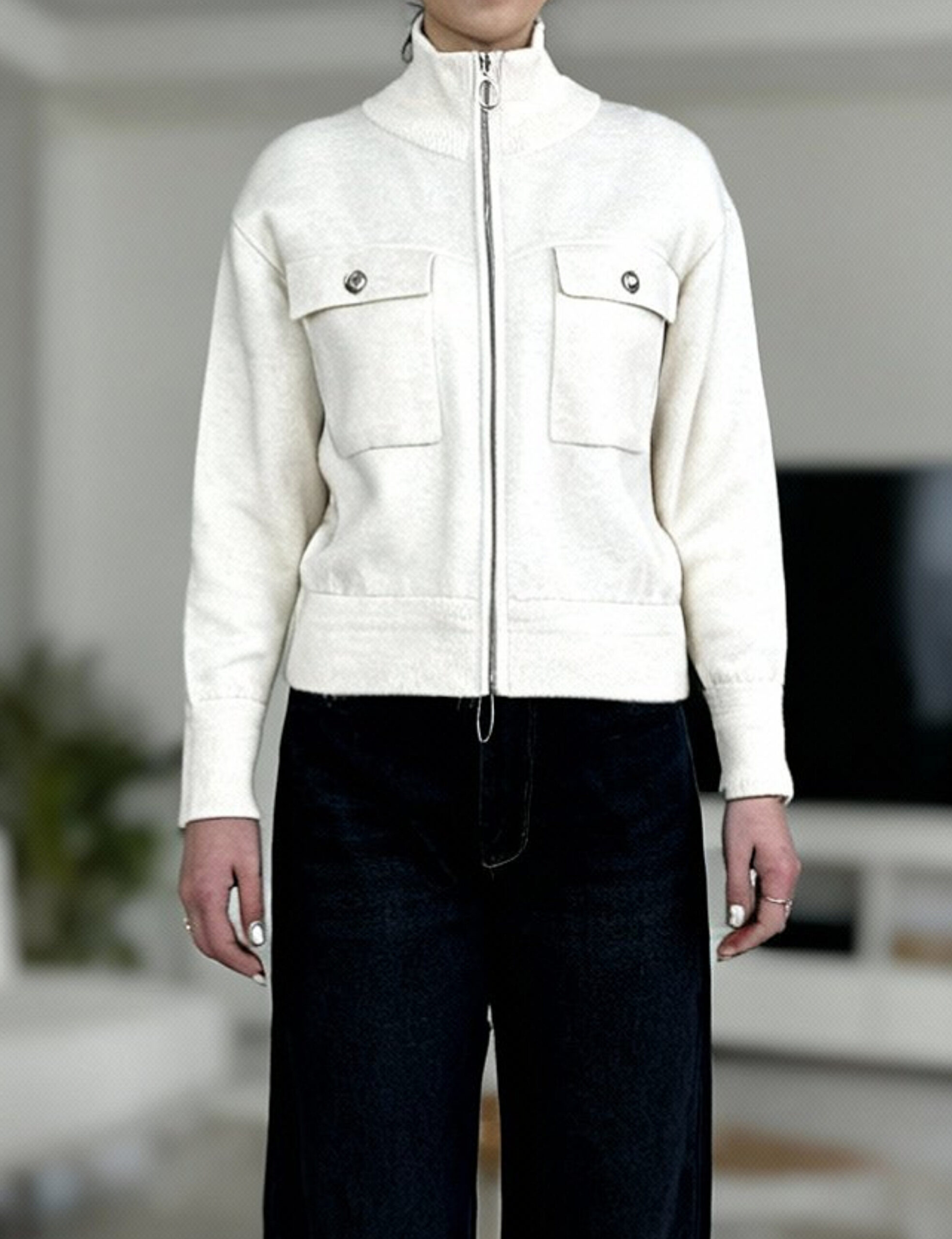 بامبر بافت دوجیب استخونی - Image 8