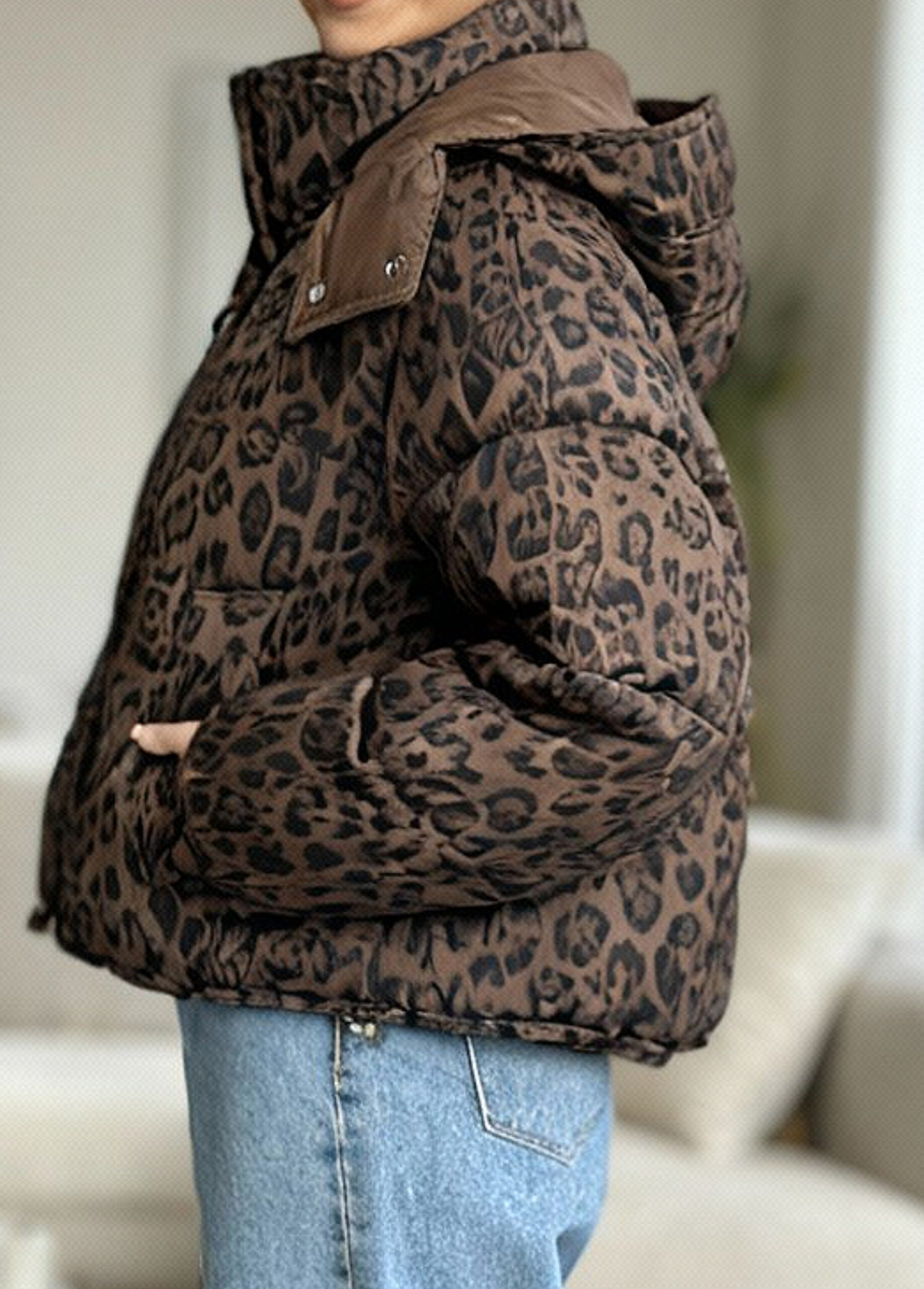 کاپشن پلنگی وارداتی یوگ - Image 5