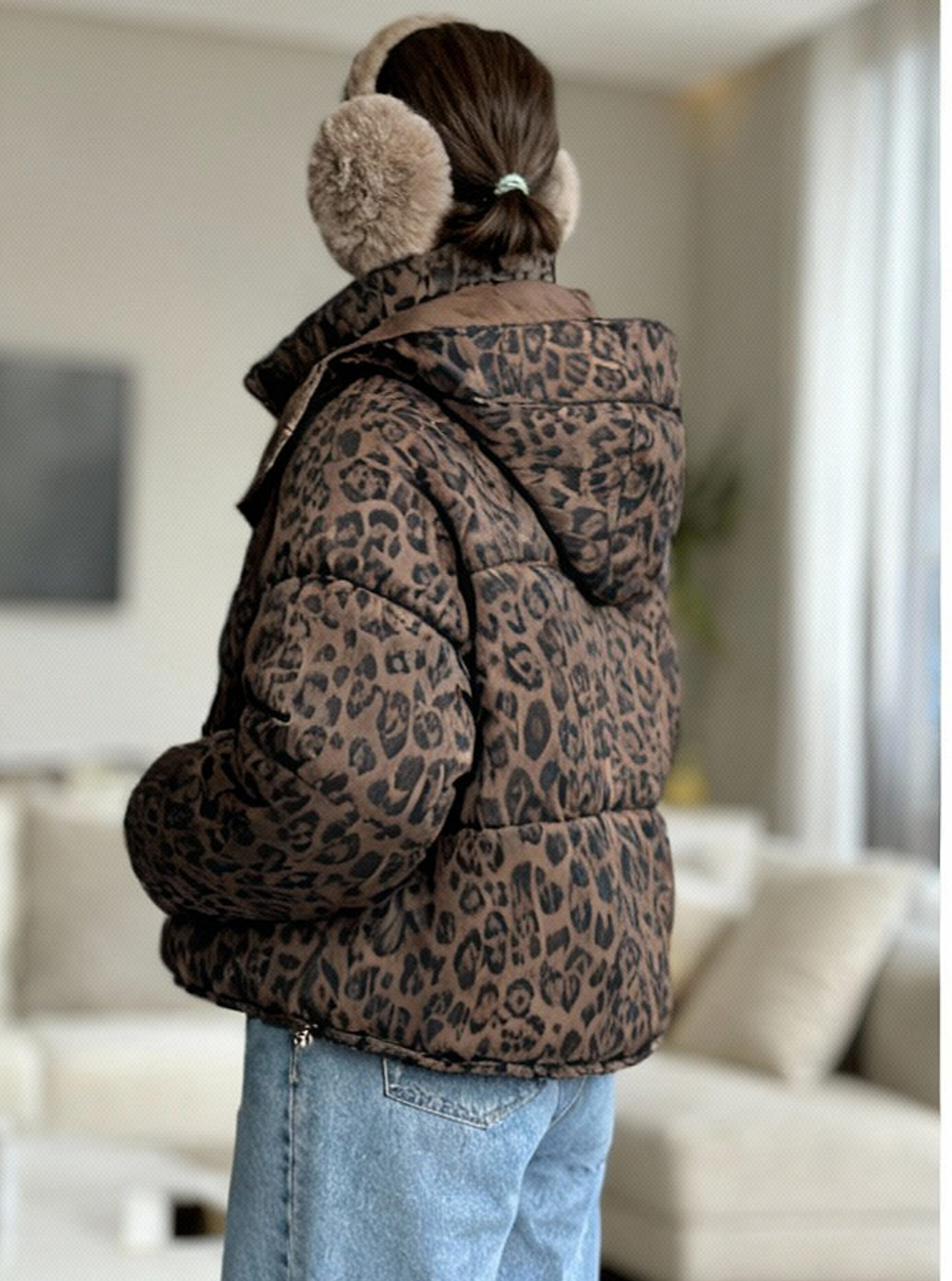 کاپشن پلنگی وارداتی یوگ - Image 6