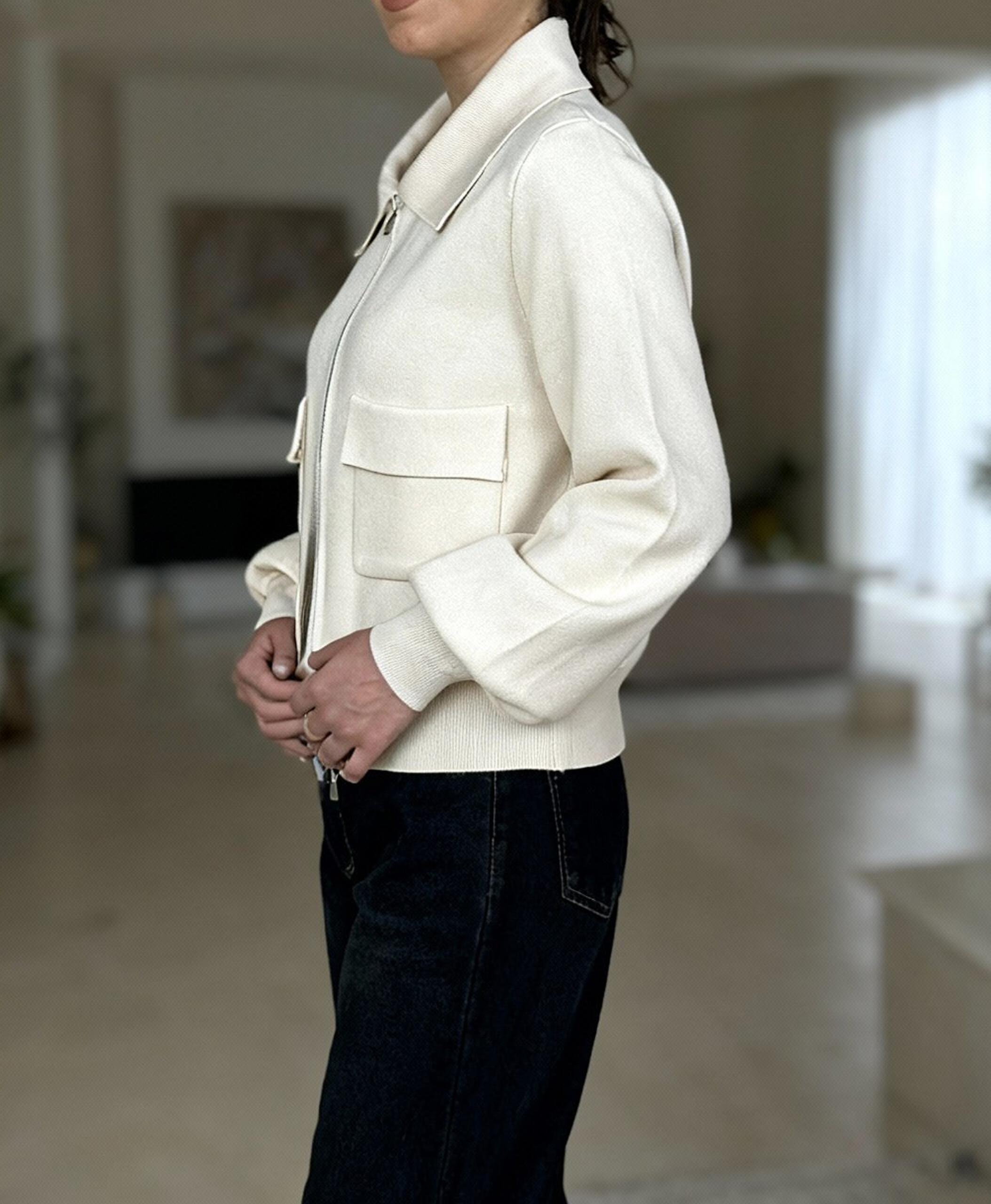 سویشرت بافت یقه مردونه - Image 4