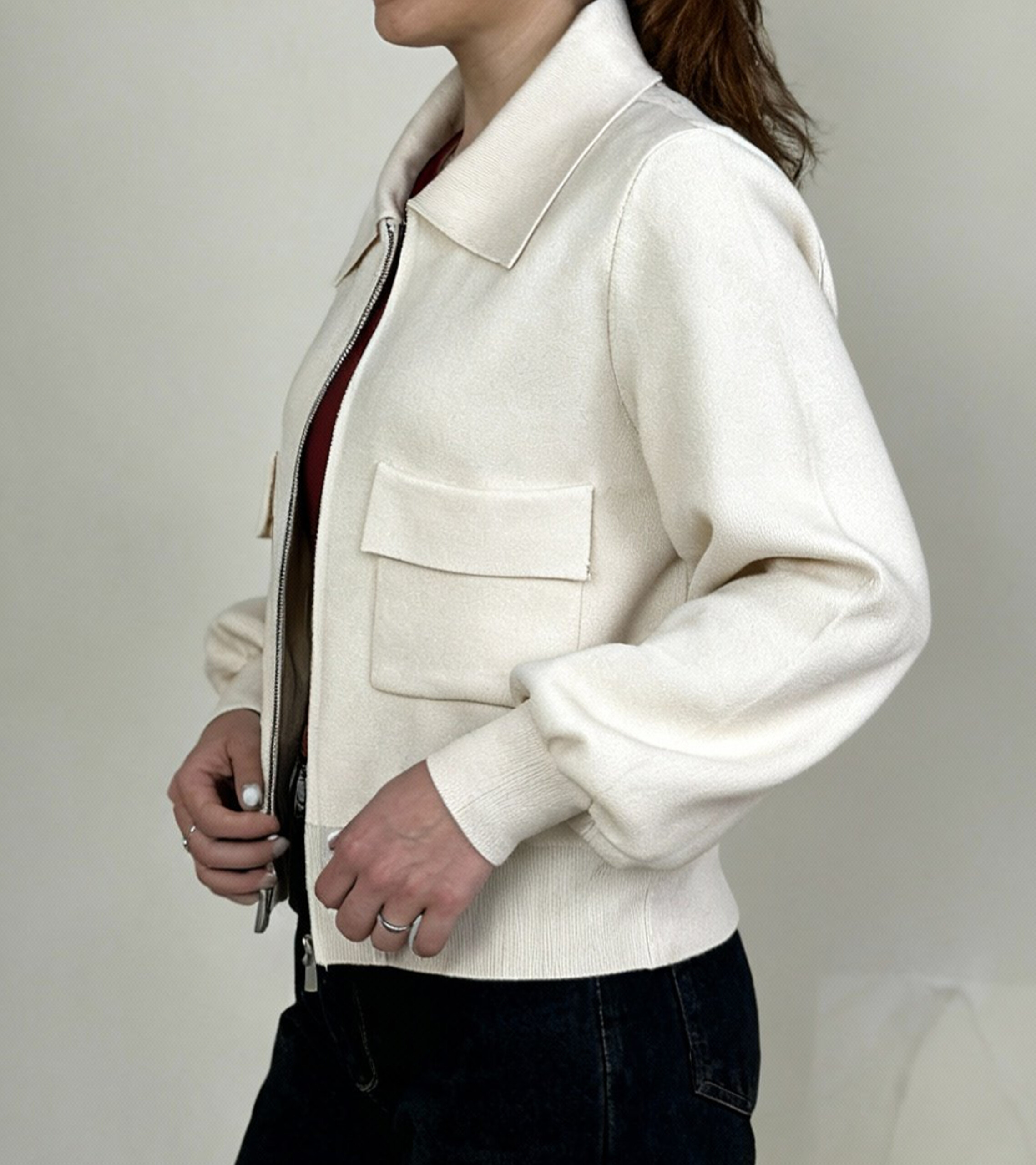 سویشرت بافت یقه مردونه - Image 7